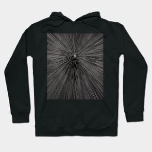 A colorful hyperdrive explosion - black and white version Hoodie